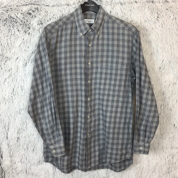 Yves Saint Laurent YSL Gray Dress Shirt Medium